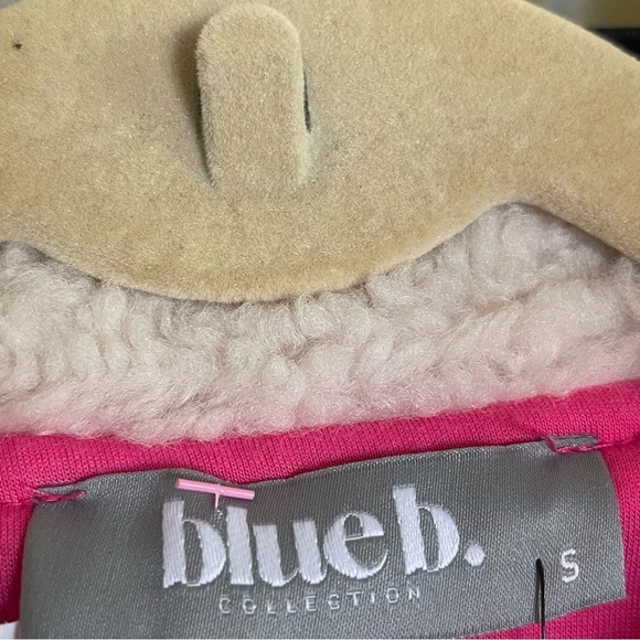 New Blue B Collection Quilted Winter Jacket Oversized Women S Full Zip Pink - Picture 9 of 13